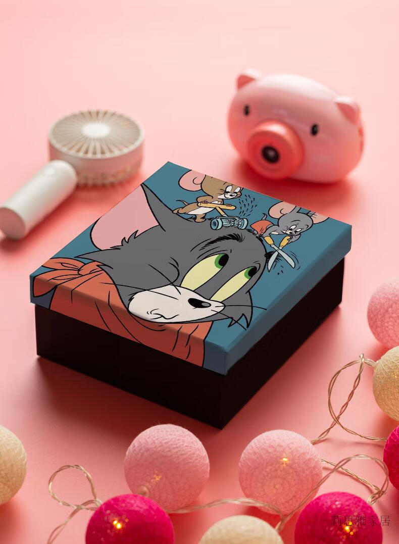 生日礼盒空盒男孩猫和老鼠送礼物盒子特大号卡通装零食手表礼品盒