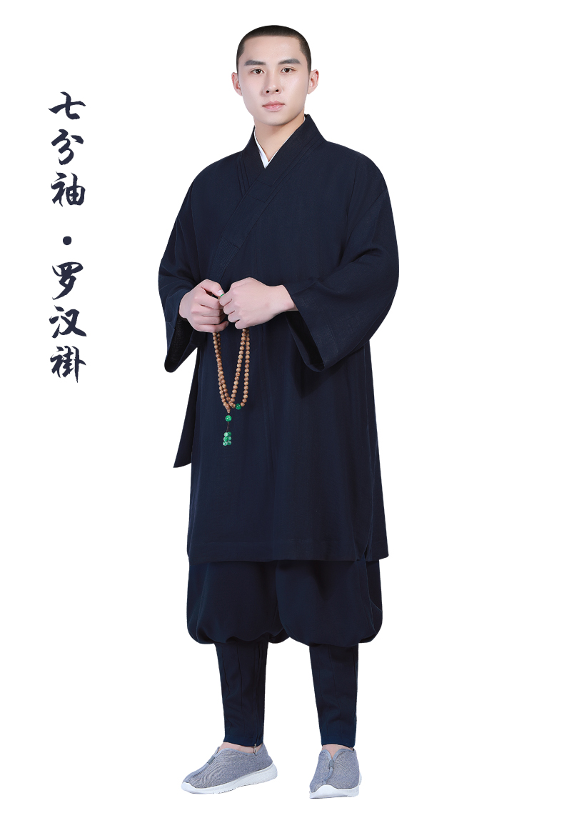 夏天穿的僧人服装新冰丝僧服夏季短褂套装免绑腿僧衣长褂和尚服佛教