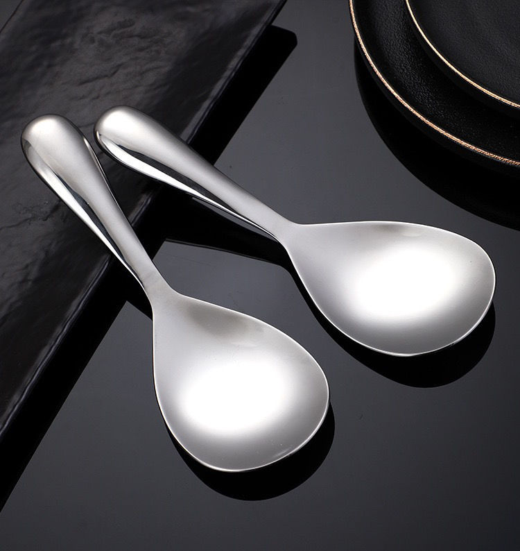 304不锈钢盛饭勺子家用米饭勺加厚不粘饭铲分菜餐勺打饭勺子 #304饭勺