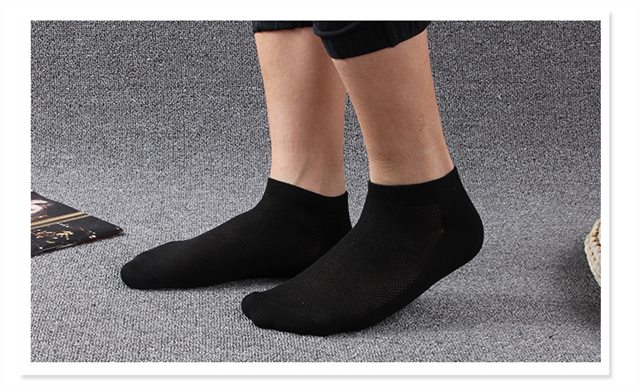 袜子男夏季短袜低帮运动浅口船袜夏天男士短筒袜薄款男袜 白色10双