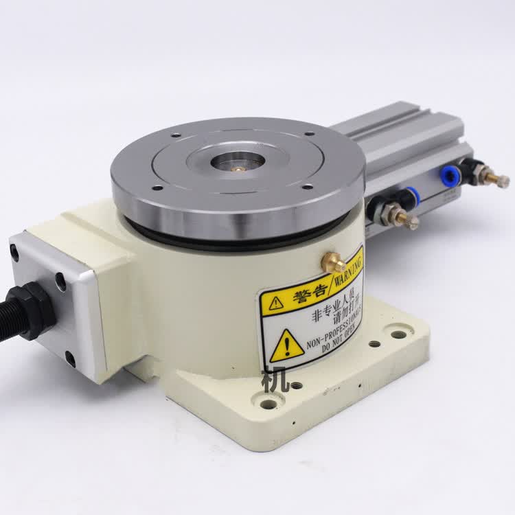 全自动气动分度盘旋转工作台等分盘分割器hsd140dt气动卡盘旋转hsd140