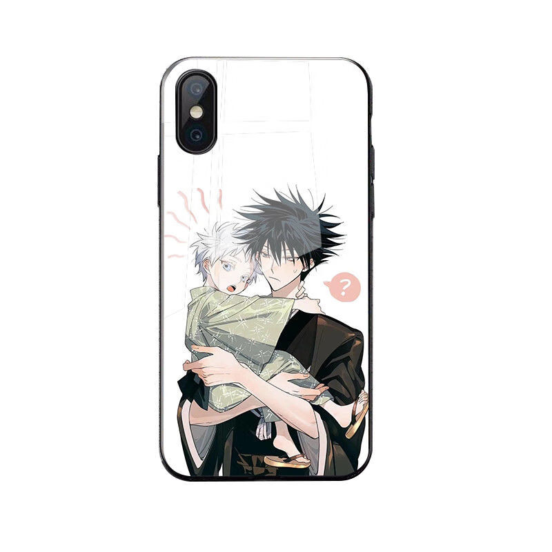 牛壳壳 p 咒术回战五条悟手机壳玻璃适用苹果oppo华为小米vivo虎杖