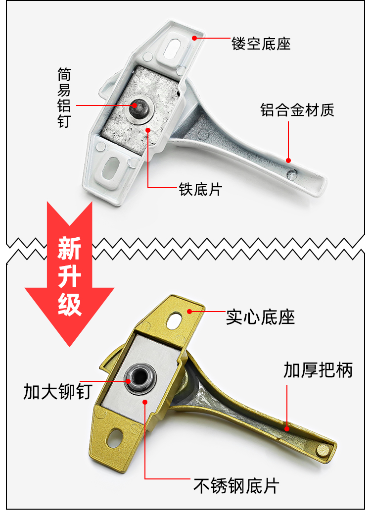 月牙锁内部结构图图片