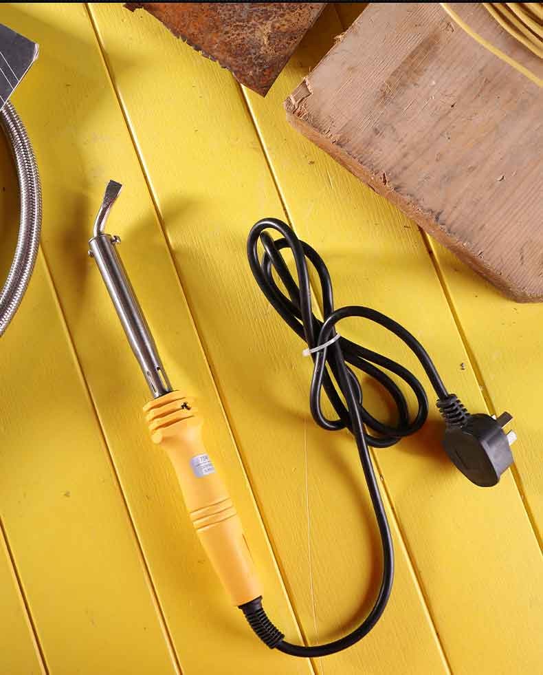 得力deli外热式耐氧化电烙铁锡焊电烙铁焊接工具40w套装6件dl5072