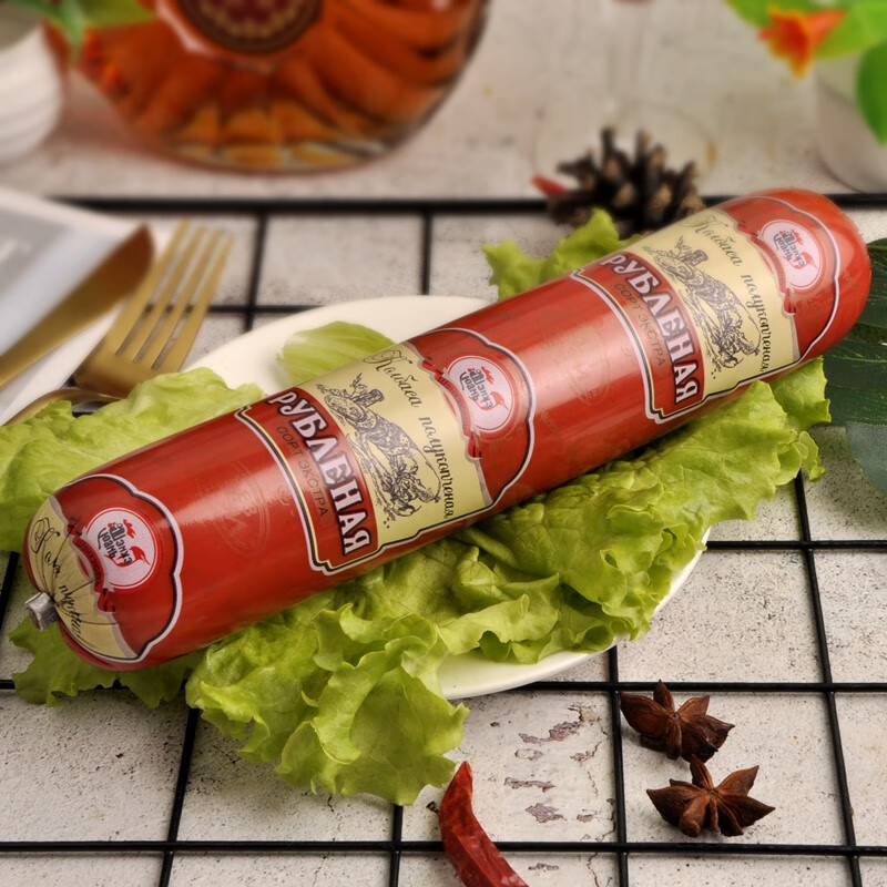韦得列 俄罗斯风味卢布肠 俄式纯肉火腿肠伏特加洋酒下酒菜特产美食