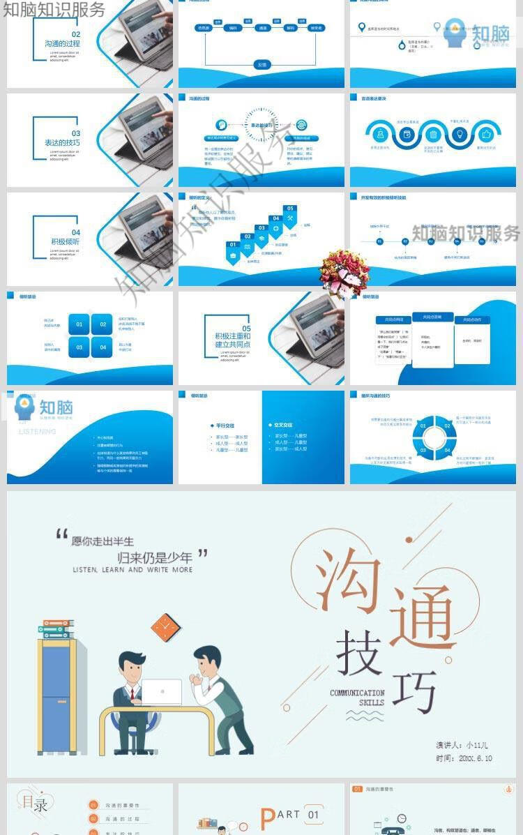 9，公司客戶溝通技巧培訓PPT企業溝通能力交流技能人際關系処理培訓PPT課件模板