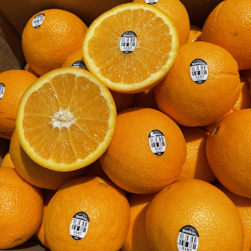 新货美国新奇士黑标3107脐橙甜橙子新鲜水果应季农产品当季同城 75mm