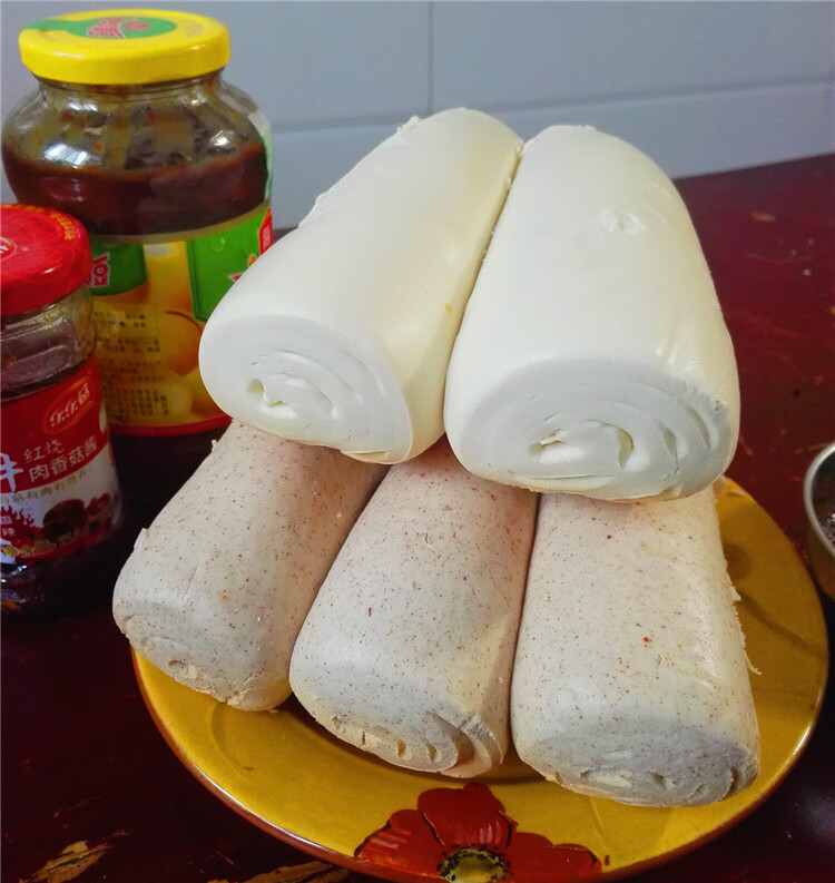 安徽阜阳临泉特产硬面馒头农家手工地锅带焦蒸馍带焦小枕头馍三斤【图