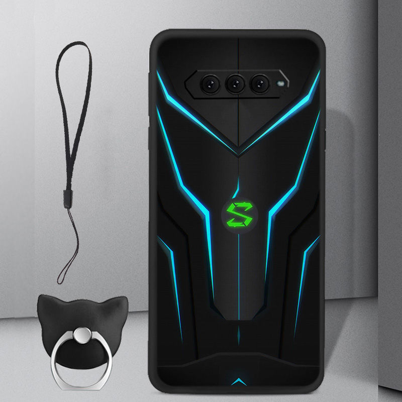 牛壳壳黑鲨4手机壳男潮个性战机软套黑鲨游戏手机4pro全包磨砂5g电竞