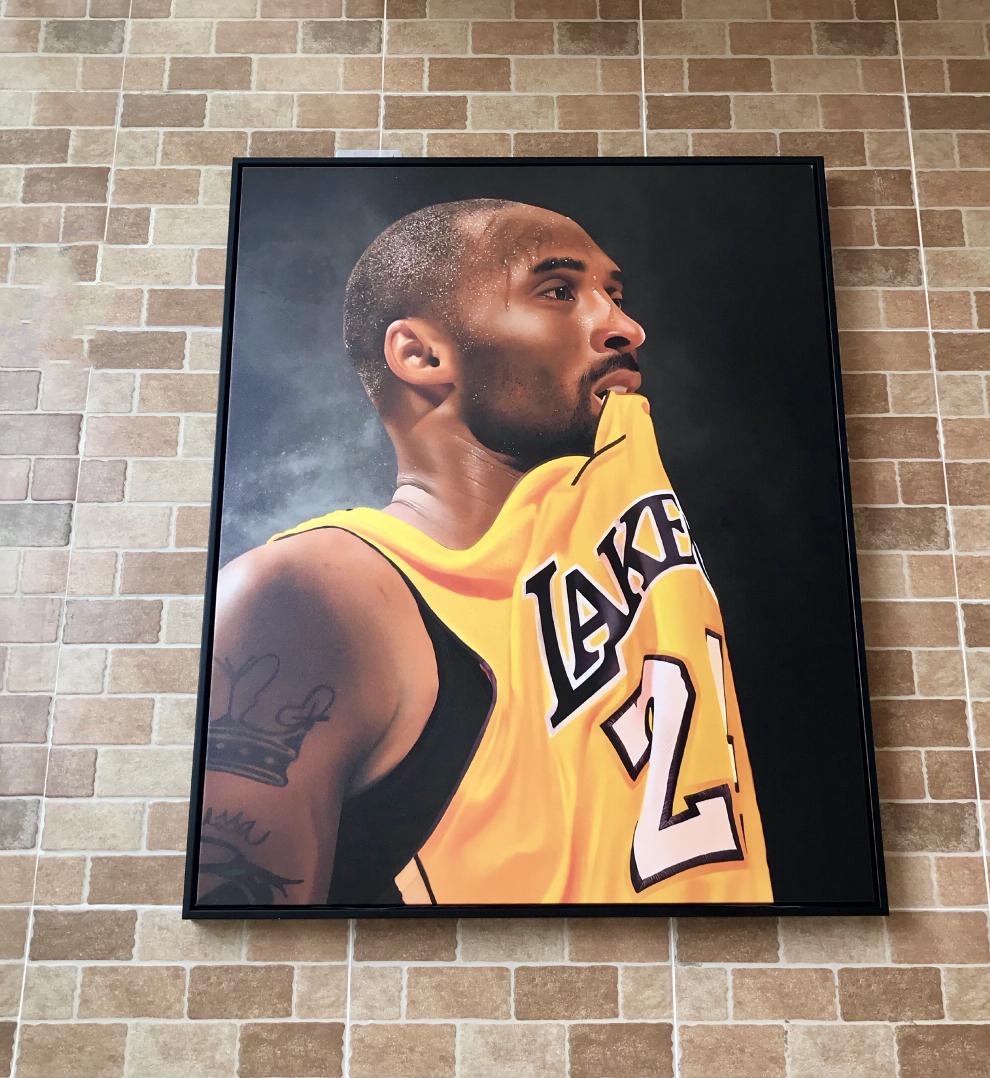 科比纪念相框球星科比画像装饰画客厅沙发墙相框挂画卧室壁画玄关画框