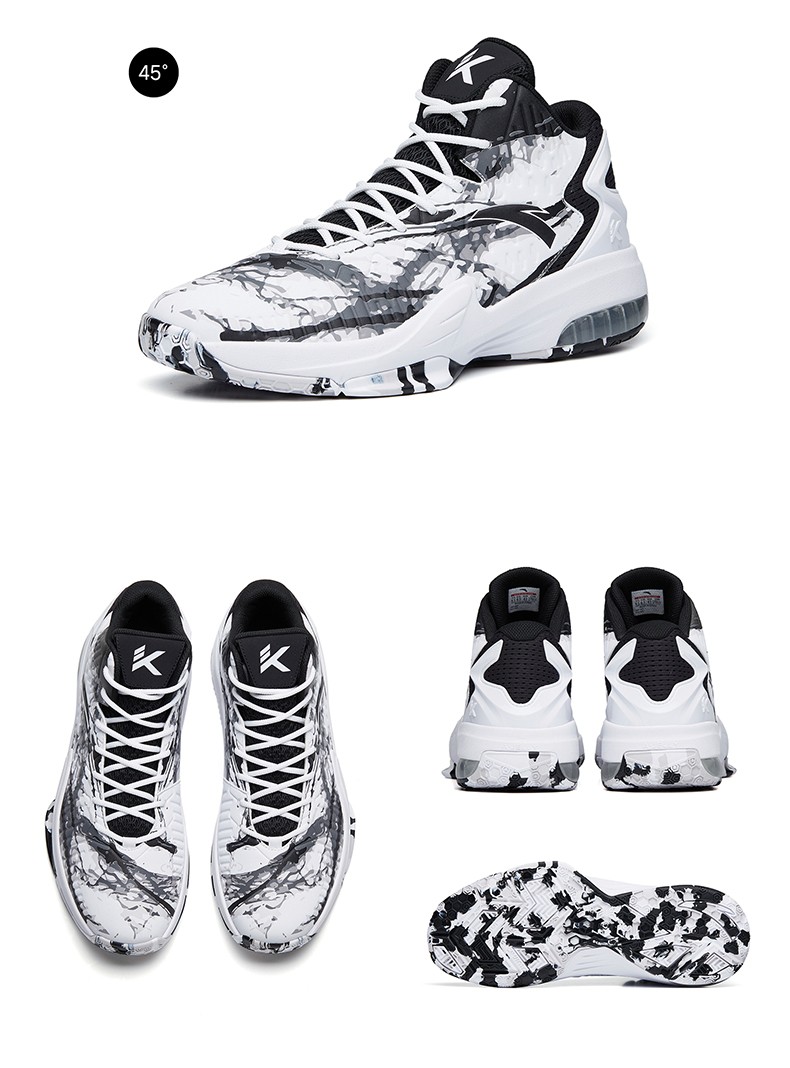 【kt3 team】安踏篮球鞋男kt汤普森外场实战运动鞋中帮皮网面篮球鞋