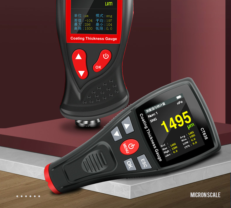 日本涂层测厚仪漆膜仪油漆面检测仪二手车汽车检测膜厚测量仪 ct200g