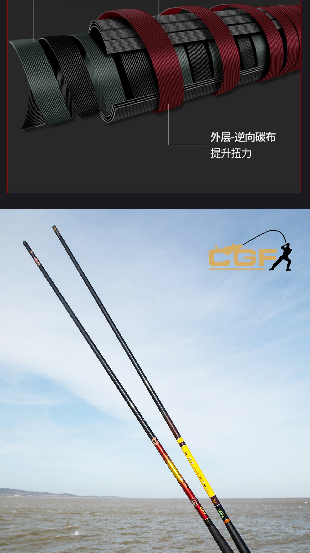 光威刚圣极鱼竿锐霸极台钓竿轻细硬碳素黑坑竞技休闲鲤鲫鱼综合竿锐霸