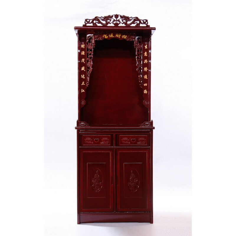 产品通用佛龛带门立式用关公菩萨财神爷柜供奉台香楼神台佛柜供台烧香
