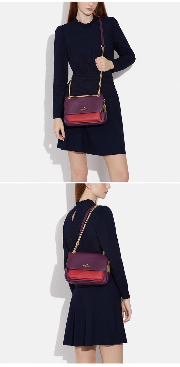 蔻驰(coach) 女士新款klare系列25单肩斜挎包链条包信封包 cc352-imp