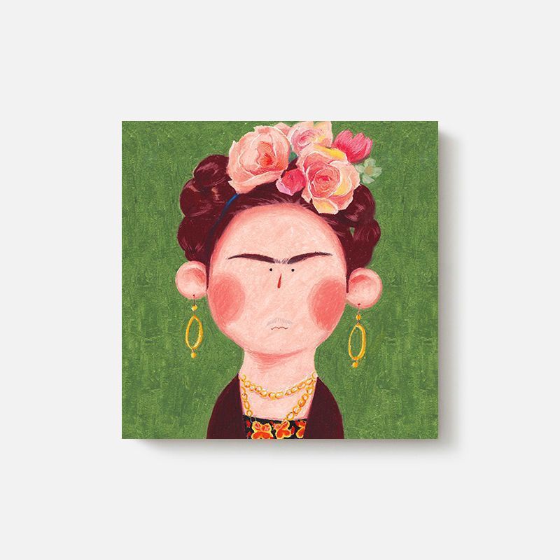 可爱趣味名画ins萌萌胖子q版挂画儿童房创意个性无框装饰画lx1款30309