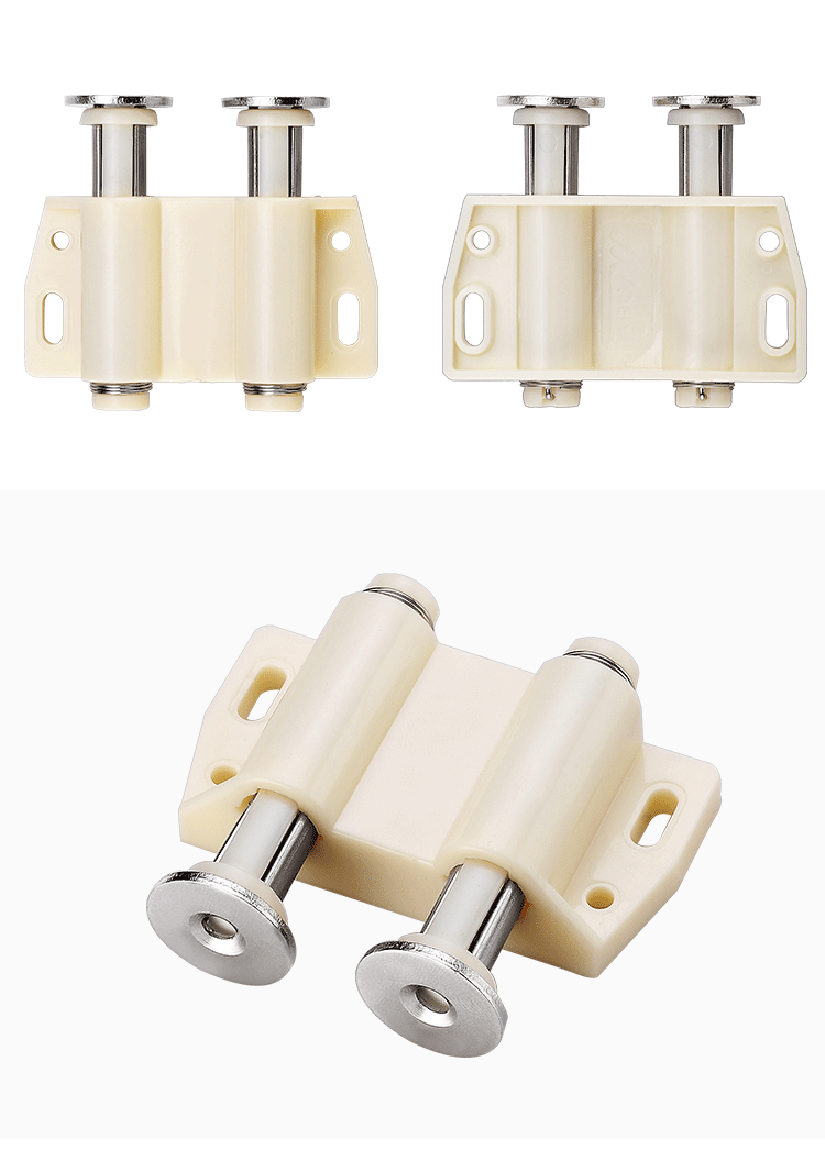 衣柜门反弹器免拉手隐形门按压式开关回弹橱柜碰珠自弹磁吸按弹器圆单