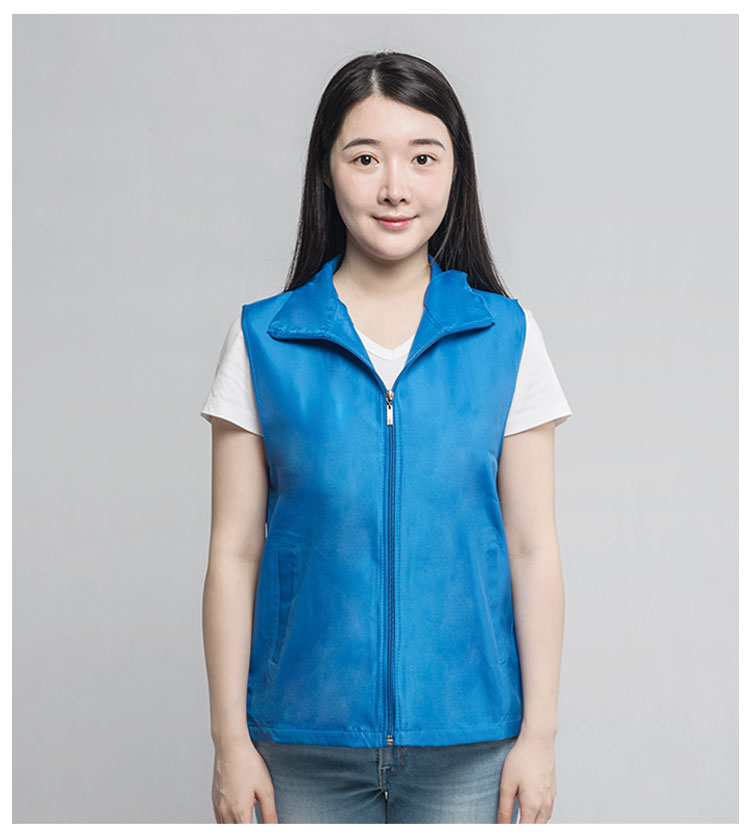 尼乐奇志愿者马甲广告马甲红马夹工作服超市义工宣传背心印字logo定制