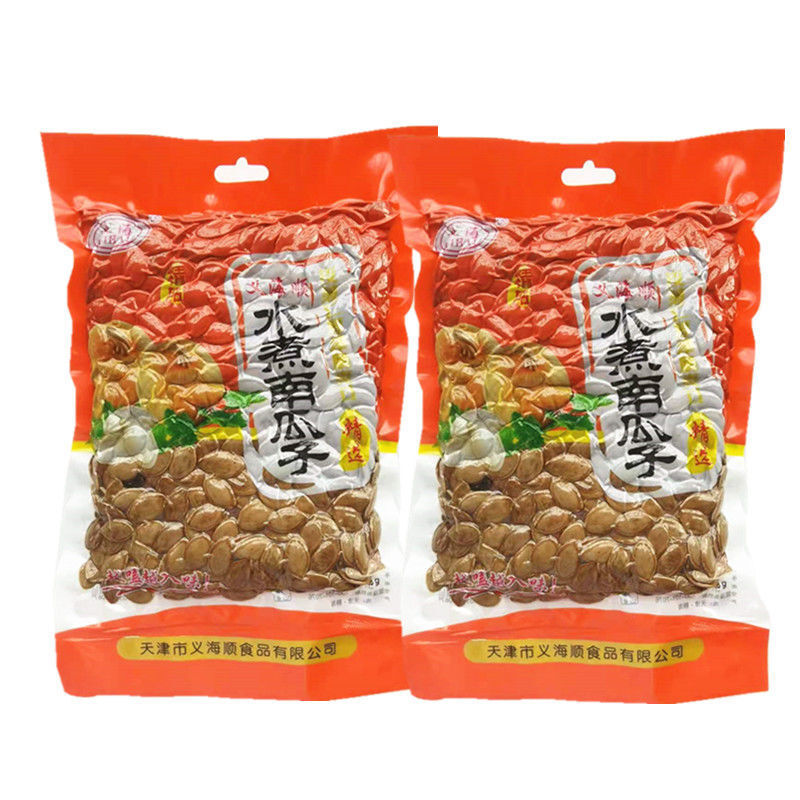 天津义海水煮南瓜子籽酱焖五香湿卤煮好磕真空包装500克干果炒货水煮