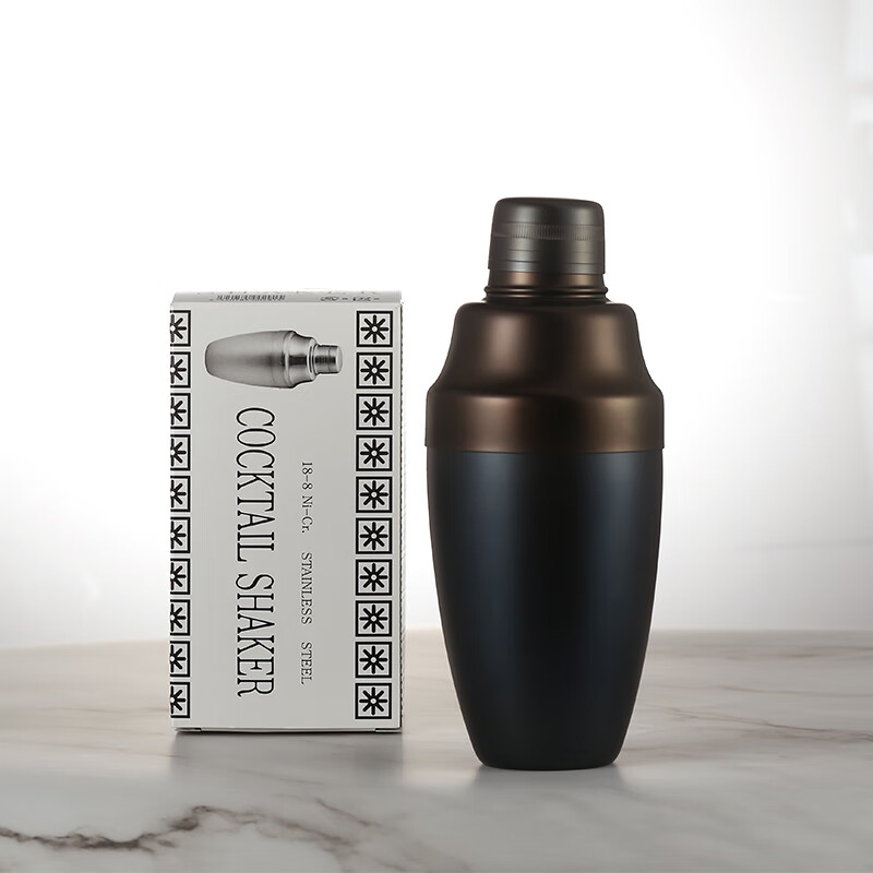 调酒摇酒壶 金质酒具日本 yukiwa 经典款三段式摇酒壶调酒器雪克壶