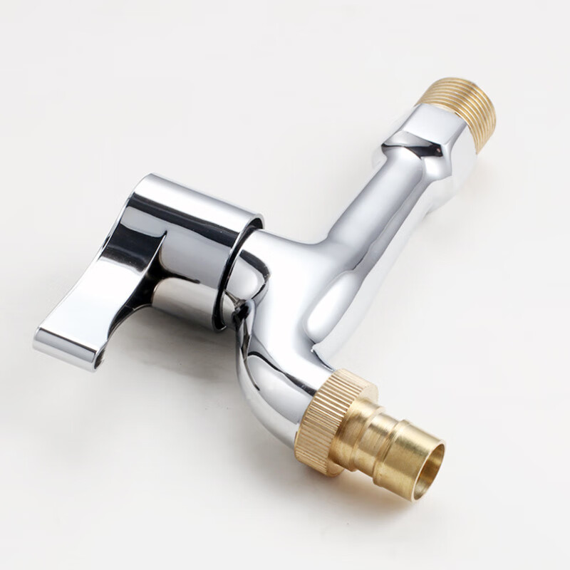 恋藏 洗衣机水龙头加长一进二出单冷全铜体多功能4分多头龙头厂家批发
