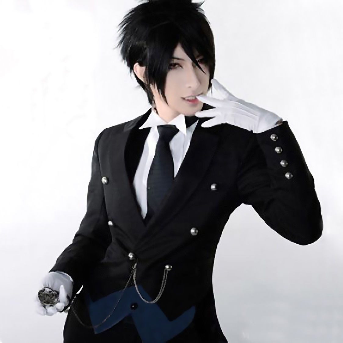 】动漫黑执事塞巴斯蒂安cos服燕尾服cosplay服装表演出服 买服装五