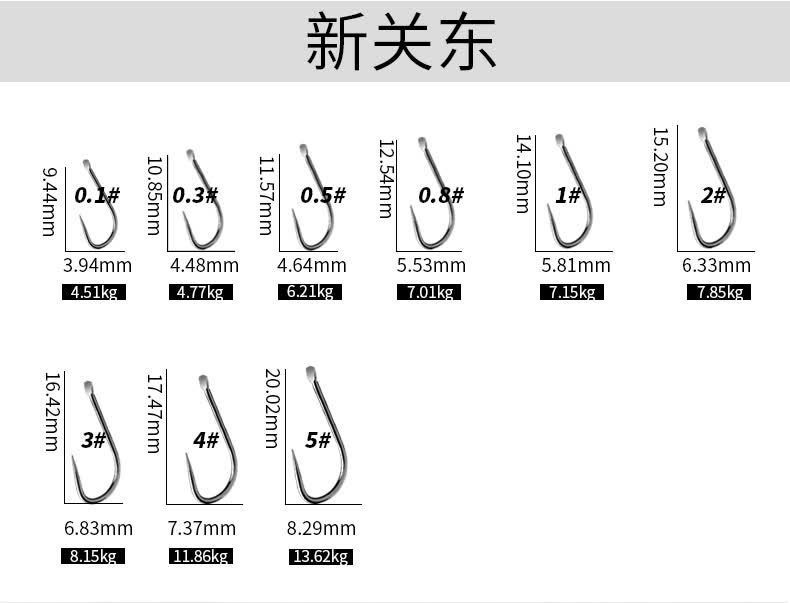 钓鱼钩绑好套装全套台钓子线双钩成品新关东无倒刺缠绕子线组新关东