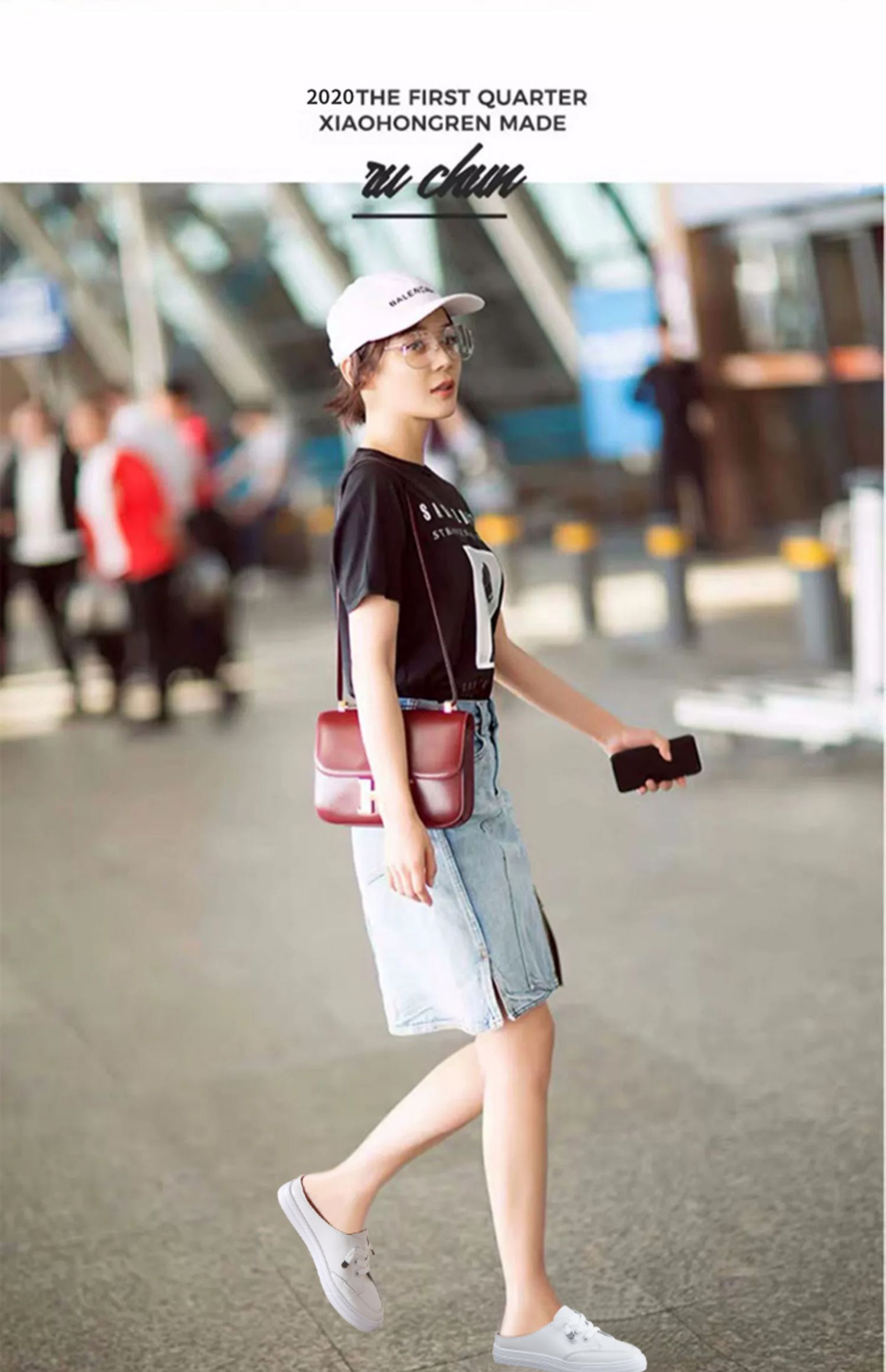 卡帝乐鳄鱼包头半拖鞋女2021夏季新款休闲平底小白鞋外穿网红无后跟