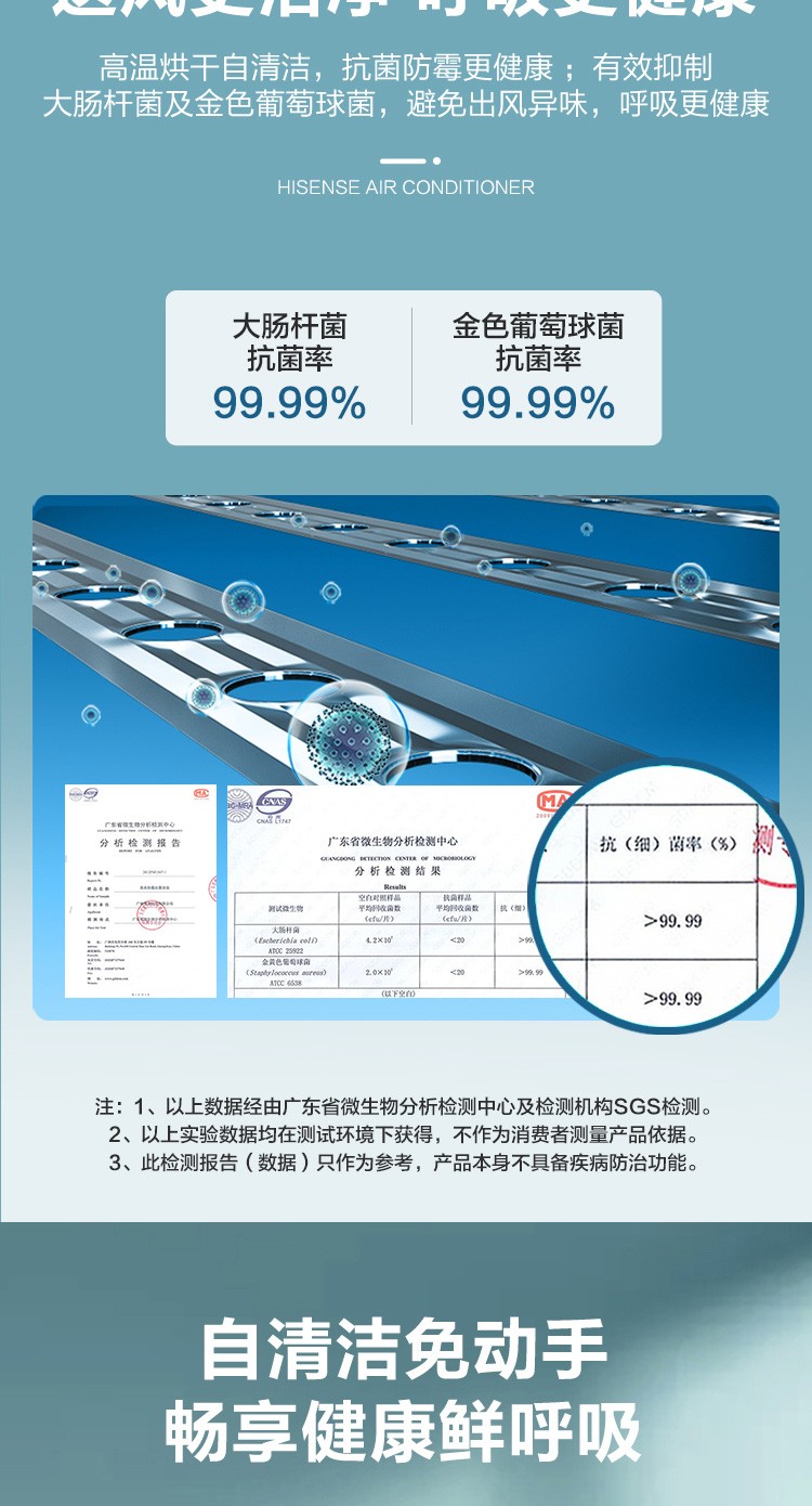 海信 1.5匹 新一级能效 变频冷暖空调 能效比5.21 图7