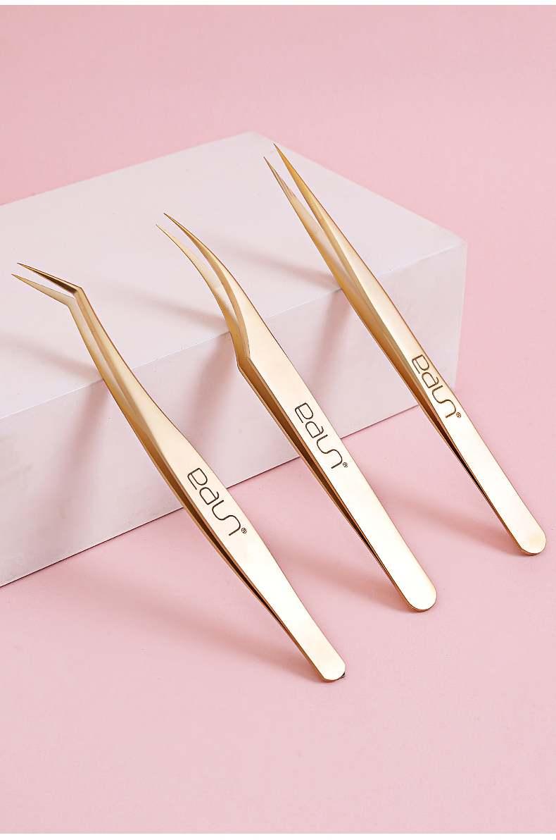 eaun嫁接睫毛镊子美睫专用镊子高精度假睫毛镊子美睫师种睫毛工具夹子