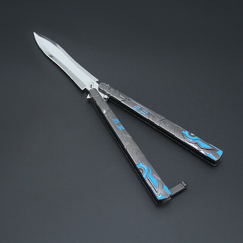 csgo蝴蝶甩手刀玩具练习刀不伤手未初学者新手甩手训练刀 s121李白