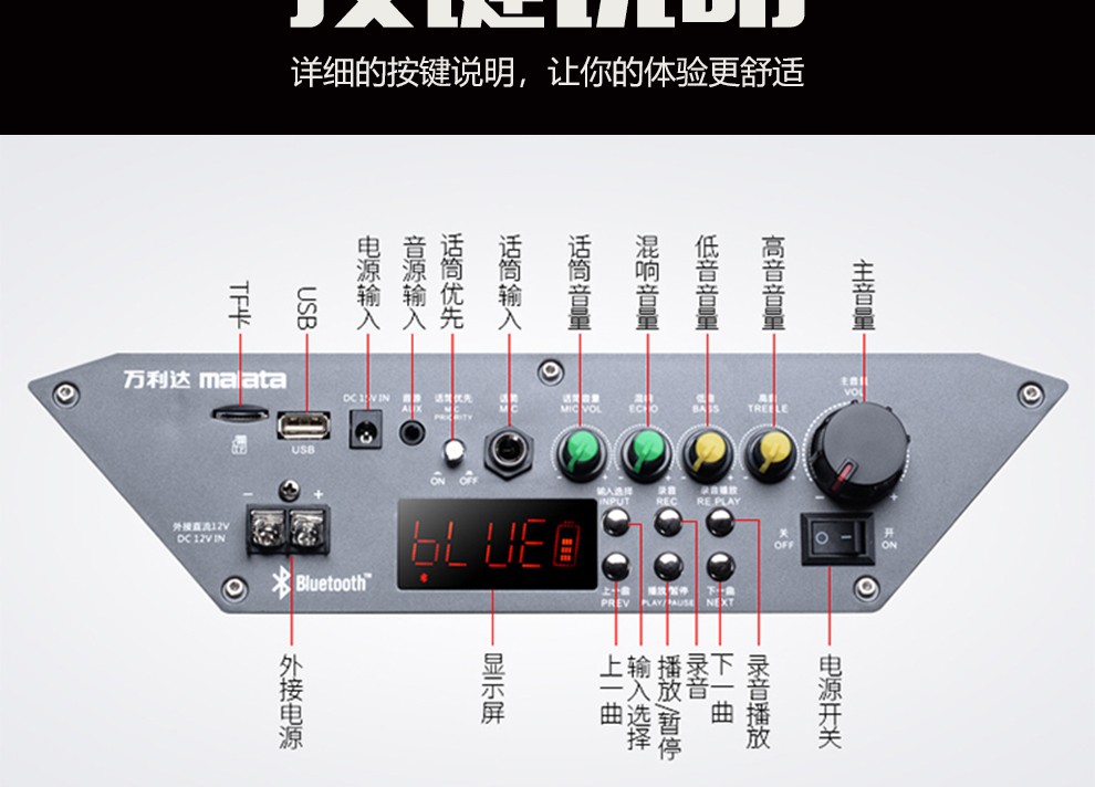 音响开关在哪示意图图片