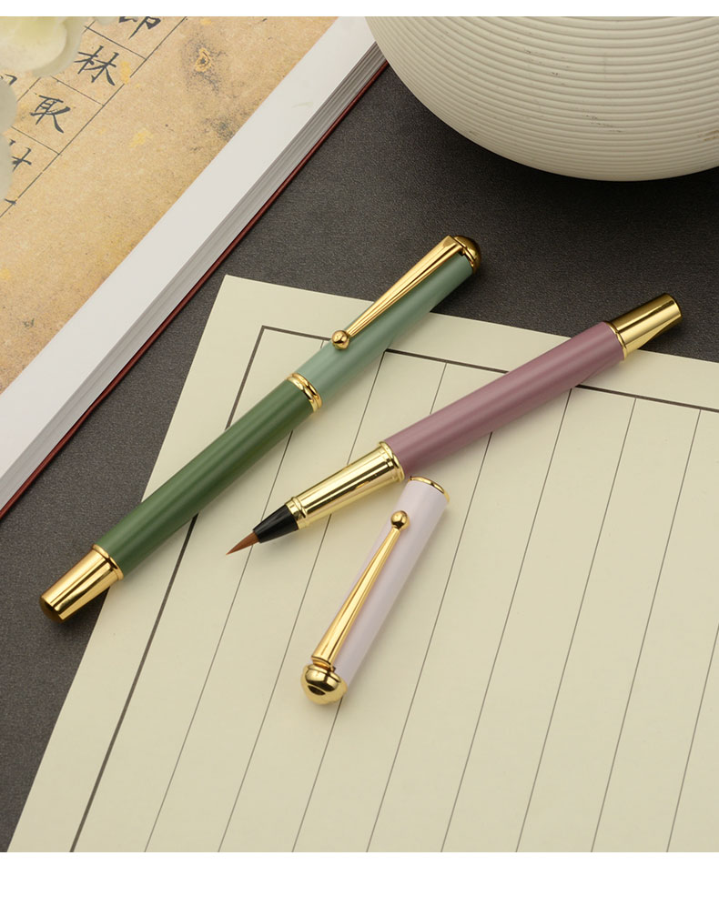 软笔钢笔式毛笔可加墨软头毛笔狼毫便携式小楷书法抄经笔小字毛笔特细