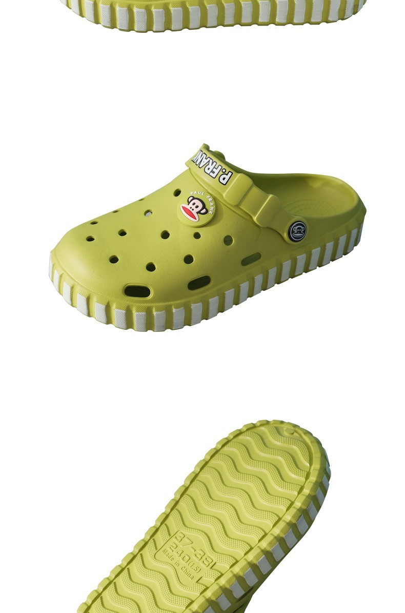 paulfrank大嘴猴洞洞鞋凉鞋男拖鞋户外休闲旅行两穿沙滩鞋舒适耐磨