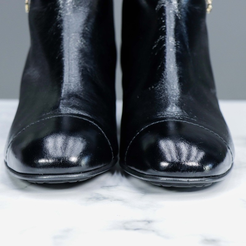 【二手99新】chanel香奈儿黑色全皮女士女款长靴尺码38二手奢侈品回收