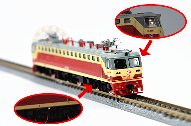 【kfirst】n比例1:160 9100xx韶山7c型电力机车多局段火车模型定制款