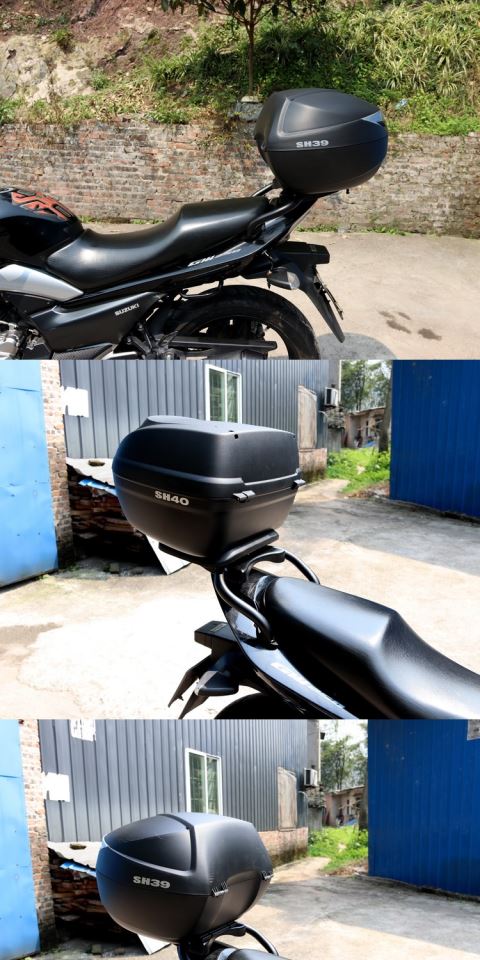 适用于豪爵铃木gw250a夏德尾箱边箱shad三箱gw250f改装后备箱 单货架