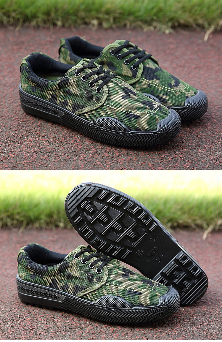 欲战 解放鞋男低帮迷彩鞋男女胶鞋民工工地耐磨劳动劳保鞋户外登山鞋