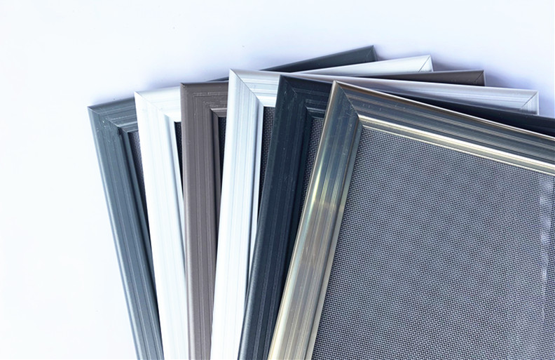 定制铝合金防蚊防鼠纱窗推拉平移纱窗框型材不锈钢隐形纱窗网白色不带