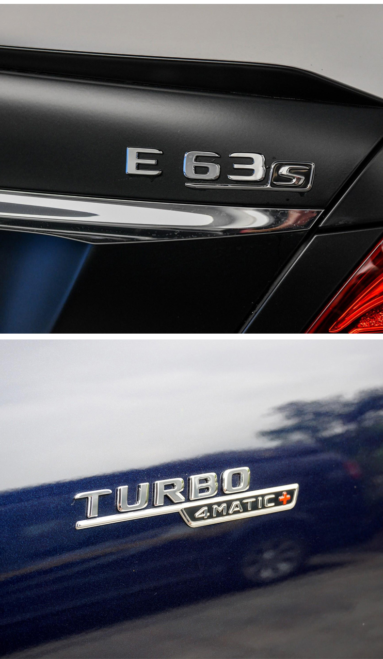 奔驰车标尾标新款e级改装e300le320le350lamge63e43标志后标e20016