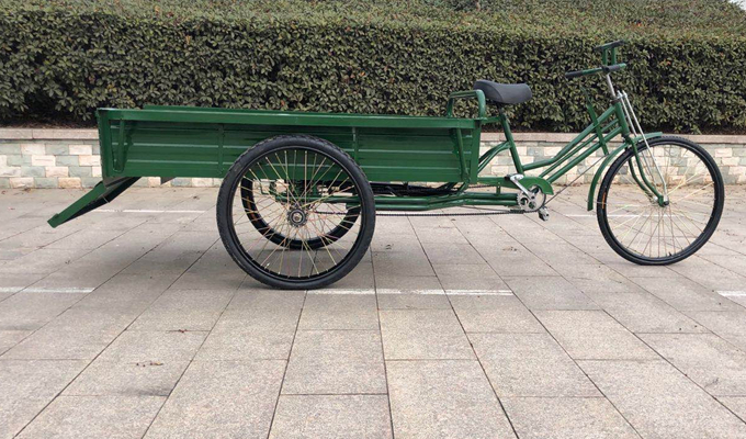 13米加长加厚人力脚蹬三轮车拉货载货老人脚踩脚踏大型三轮摆摊