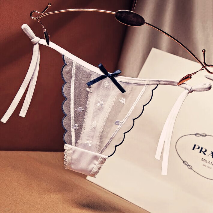 沐妤丁字裤极度诱惑女士一片式性感蕾丝薄透t字内裤少妇情绪低腰时尚