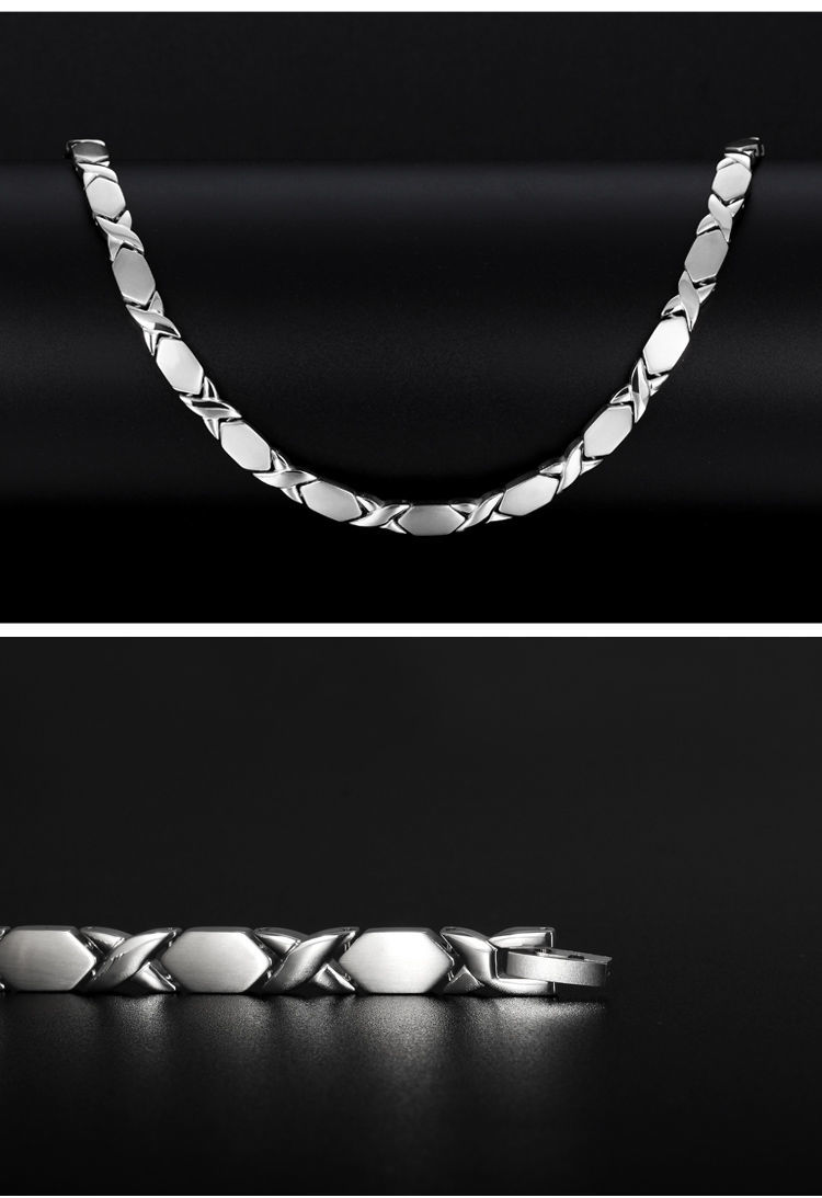 感日本磁锗石项链纯钛男女不掉色简约项圈 金色(带调节器)【图片 价格