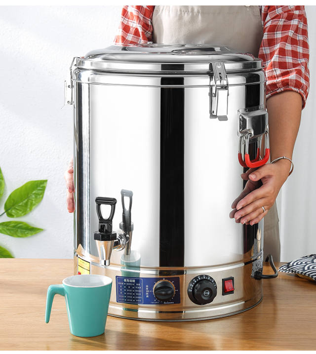电热保温桶不锈钢蒸煮桶烧水桶大容量汤锅汤桶自动加热商用热汤桶