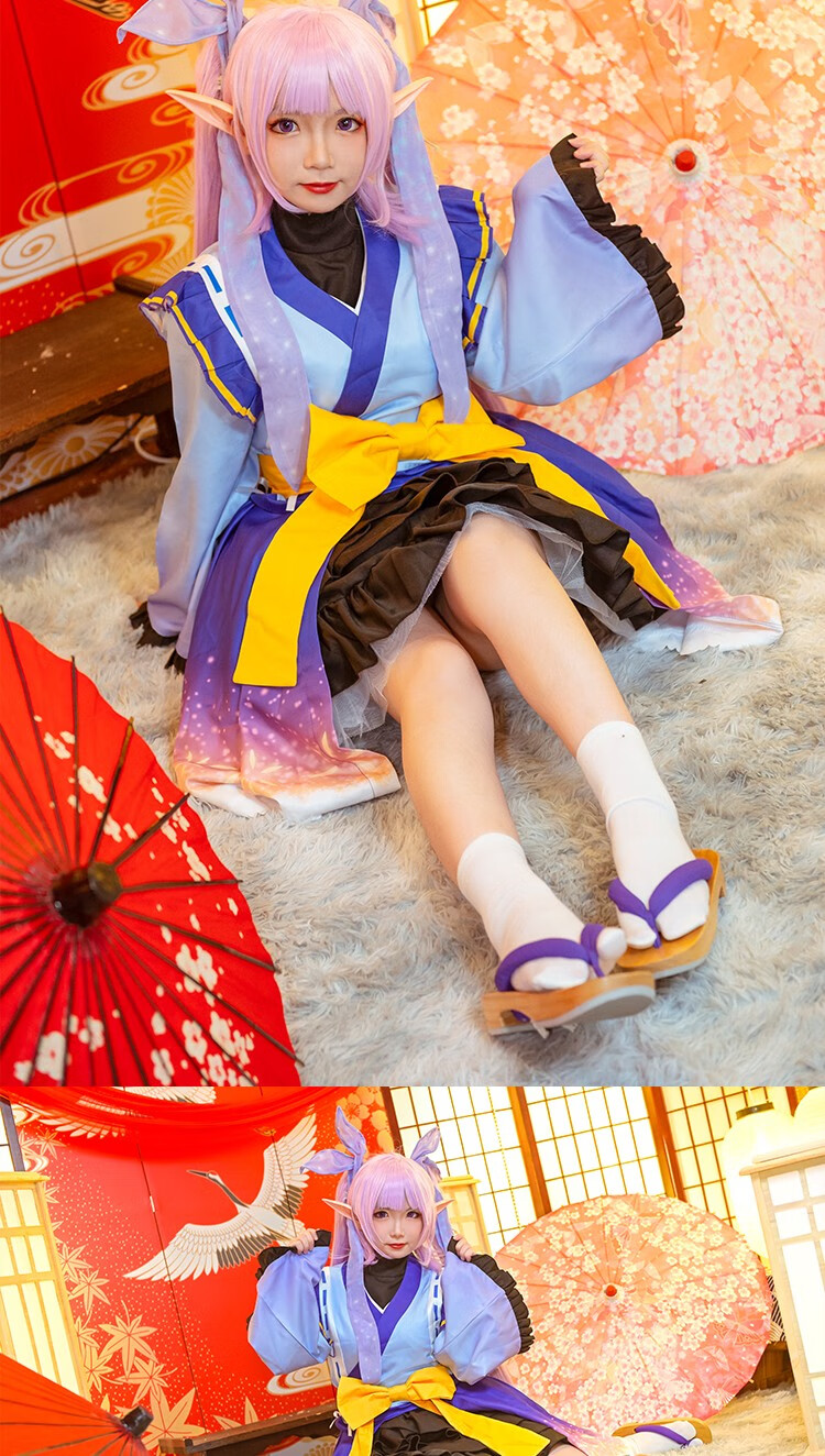 dive cos服茜美美 未奏希 冰川镜华小小甜心cosplay服 镜华手杖 s