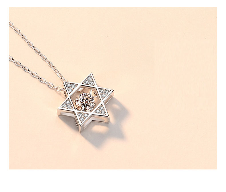 星盘保禄岁项链银币铸造的船舵星符吊坠情侣彩金灵动女男潮宜炫 白