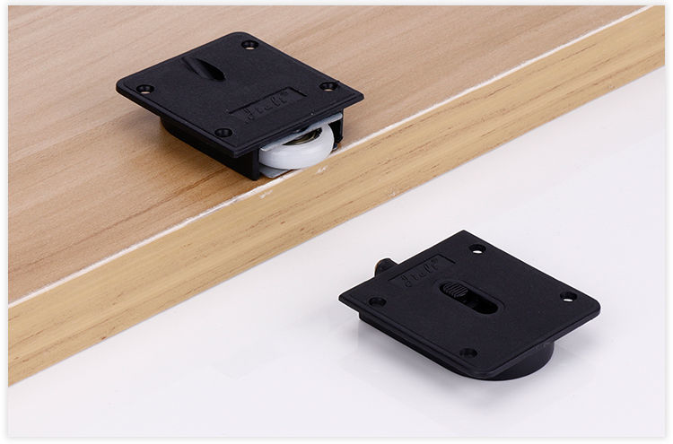 精品老式衣柜滑轮衣柜趟门轮子移门推拉轮橱柜轨道轮移门配件 1副