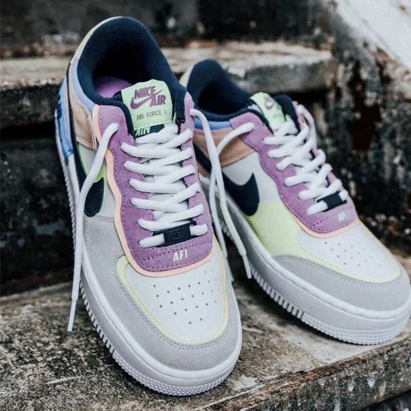 纯原高品质air for1 af1 shadow马卡龙双钩空军一号休闲鞋男女cu8591