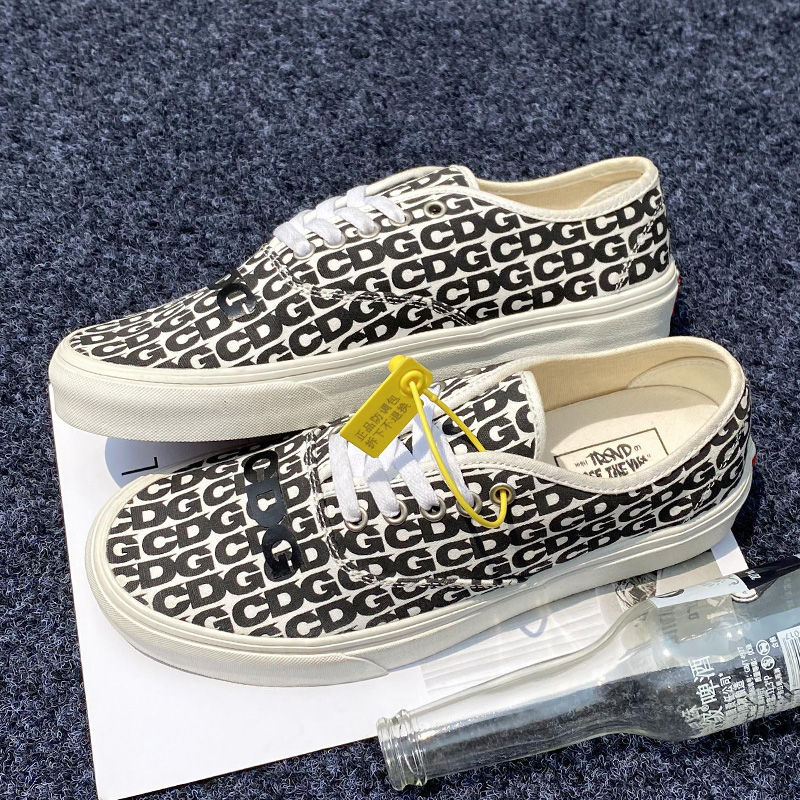 万斯(vans)男鞋fog鞋子满印联名款帆布鞋大码48胖宽脚肥潮板鞋男夏季