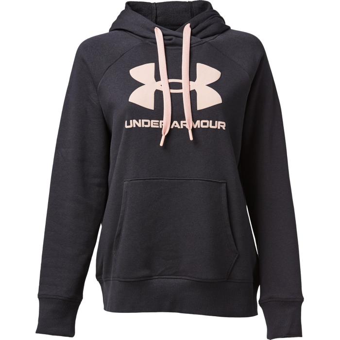 安德玛(under armour)女士徽标抽绳连帽卫衣运动舒适时尚户外运动衫